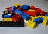 A pile of Lego blocks.