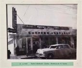 Black and white photo of Shafer's Ace Hardware in Eureka.