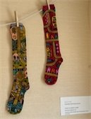 Sock paintings by Rueben Sorenson.