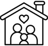 Clip art of a home.