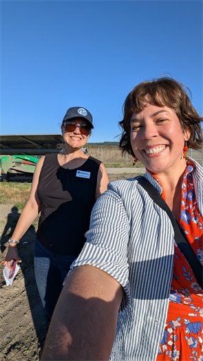 Supervisor Arroyo and Redwood Coast Energy Authority Executive Director Beth Burks on the site tour.