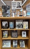 MLK Jr. display at the Eureka Library