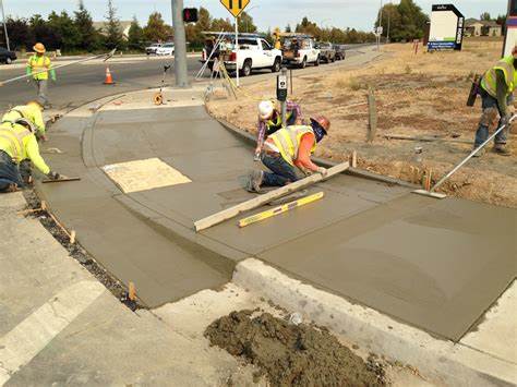 Sidewalk Curb Ramp Construction