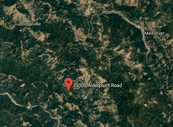 Alderpoint Road - Google Maps