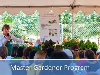 Class being taught about master gardening