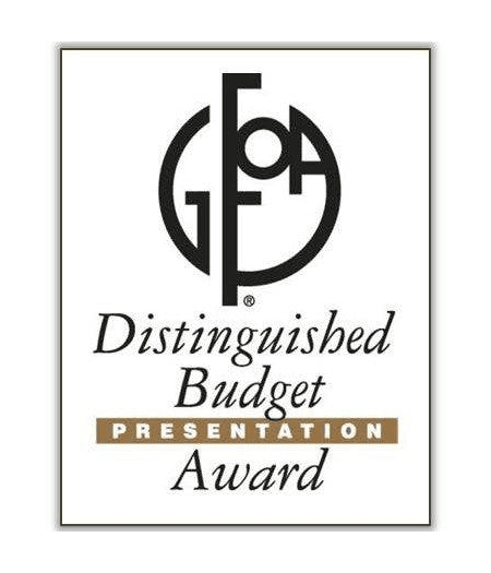 GFOA Distinguished Budget Award 1