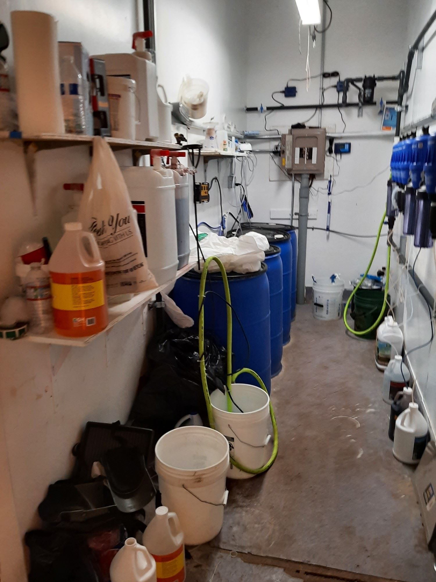 Items consistent with the cultivation of cannabis