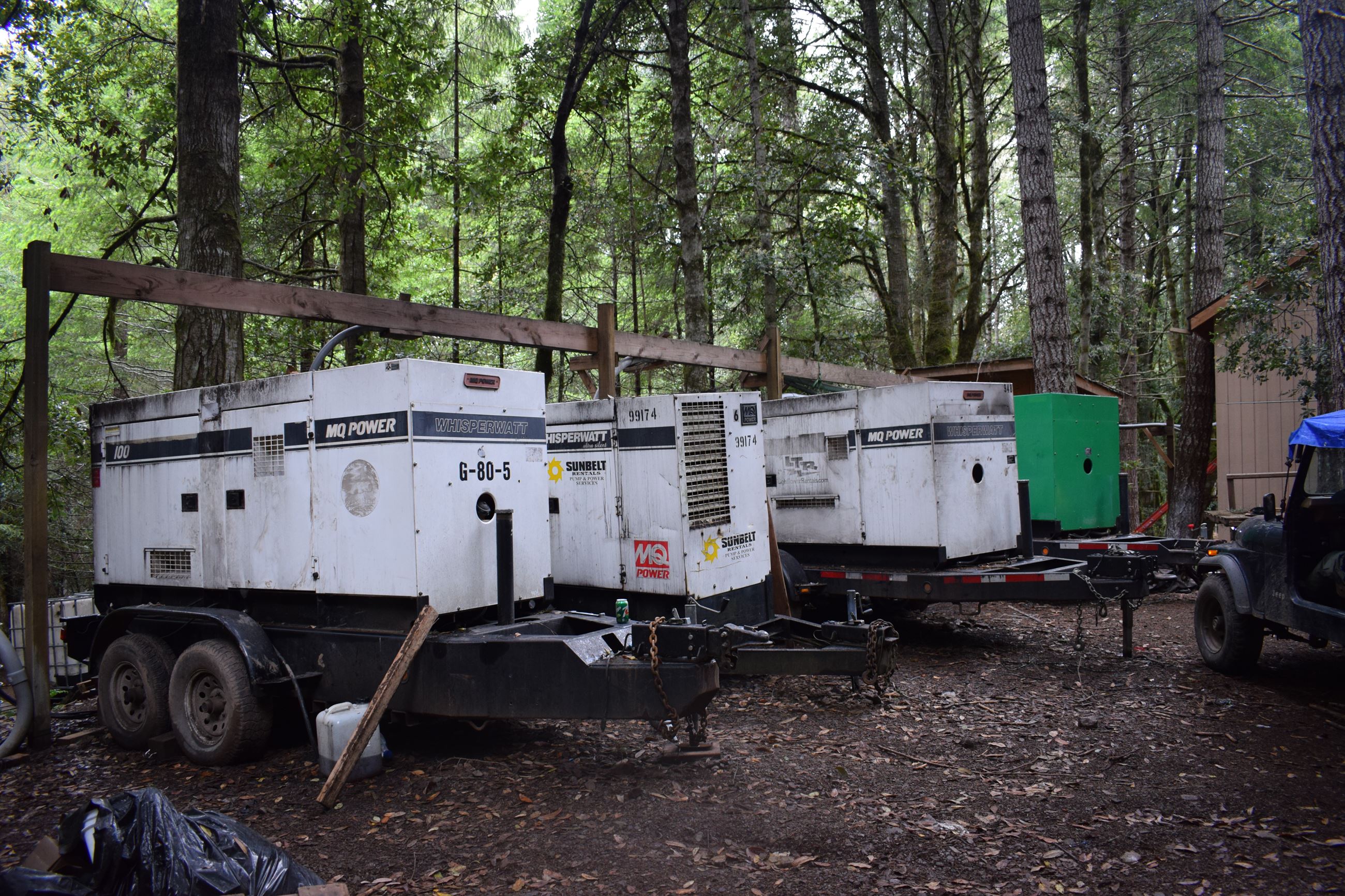 Multiple generators used to power operation