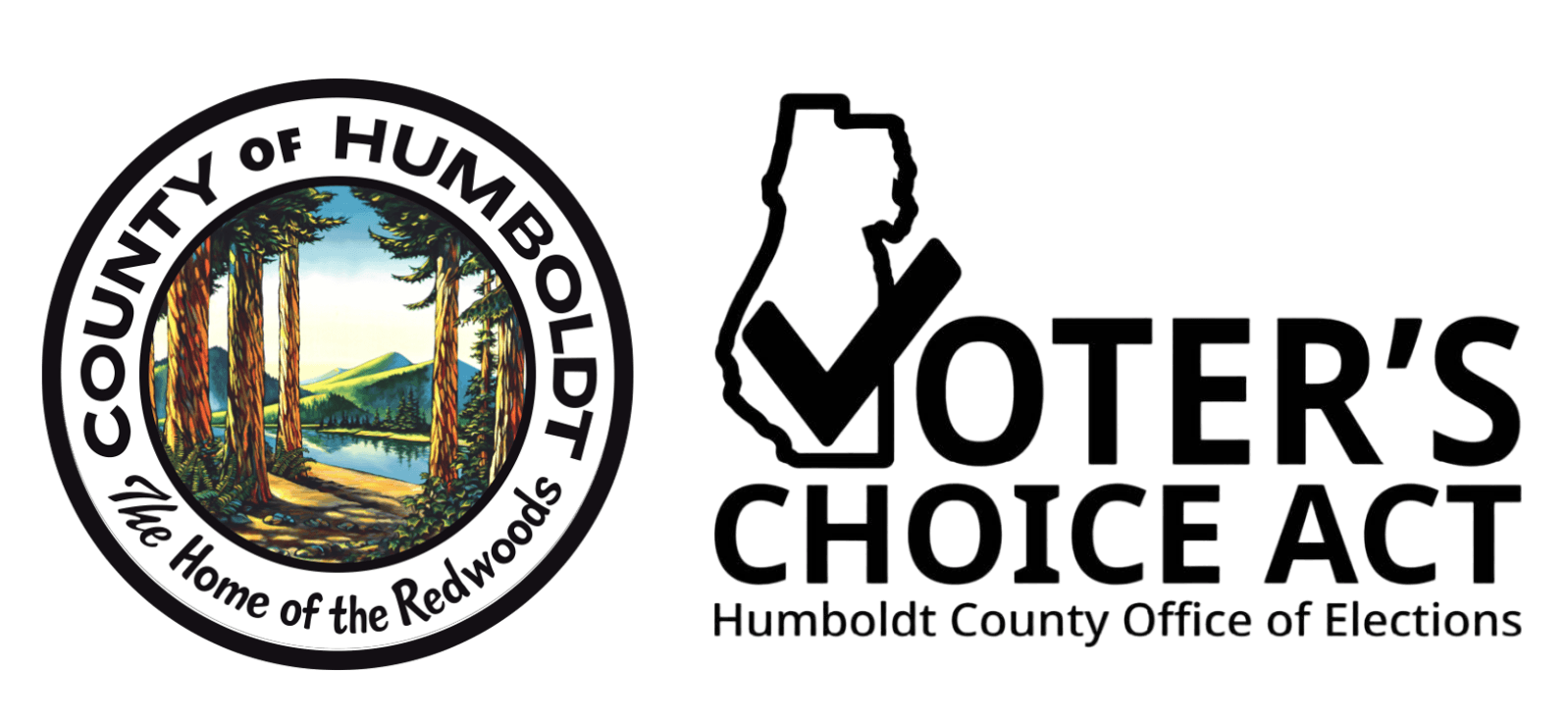 County of Humboldt and Humboldt County Voter's Choice Act logos
