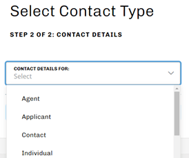 Accela Account Info 2
