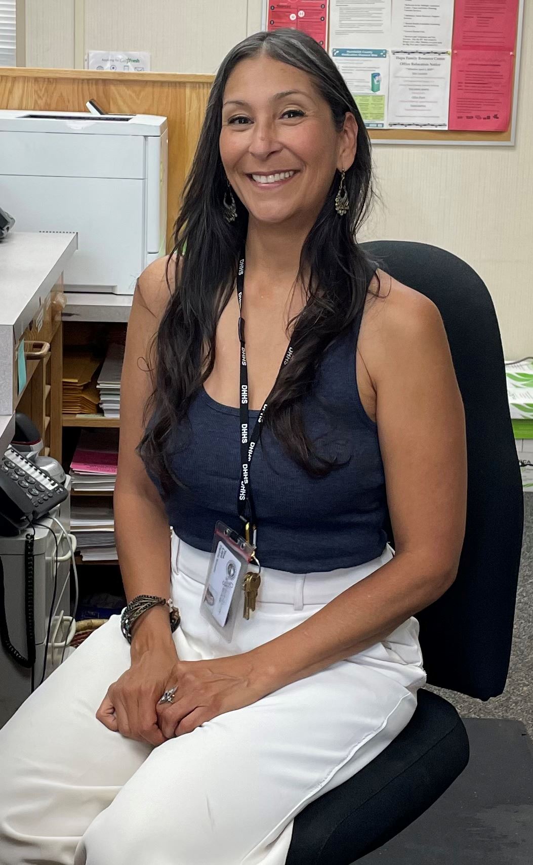 Hoopa-based Eligibility Specialist Tina Loyo.