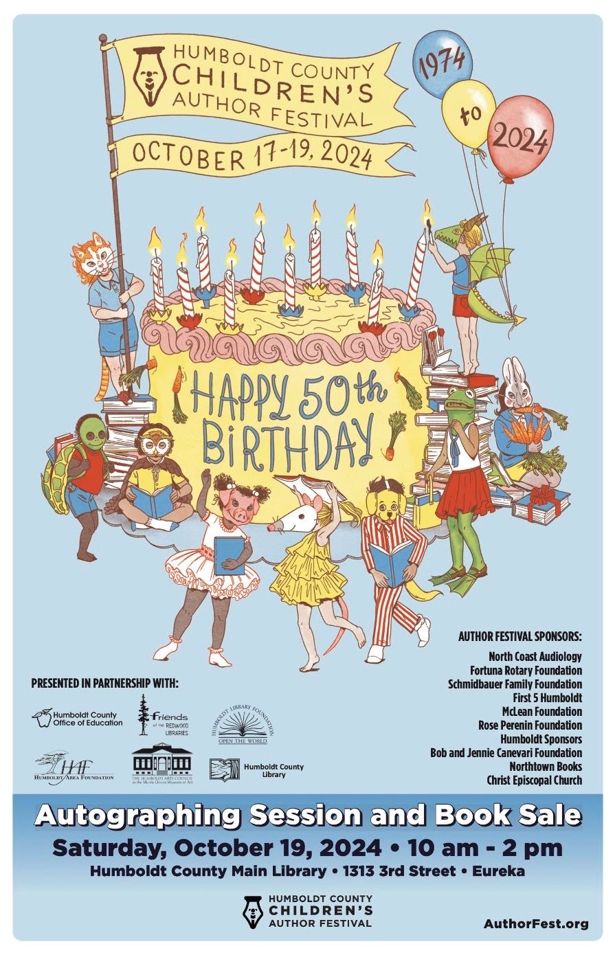 Humboldt County Children's Author Festival Poster 2024