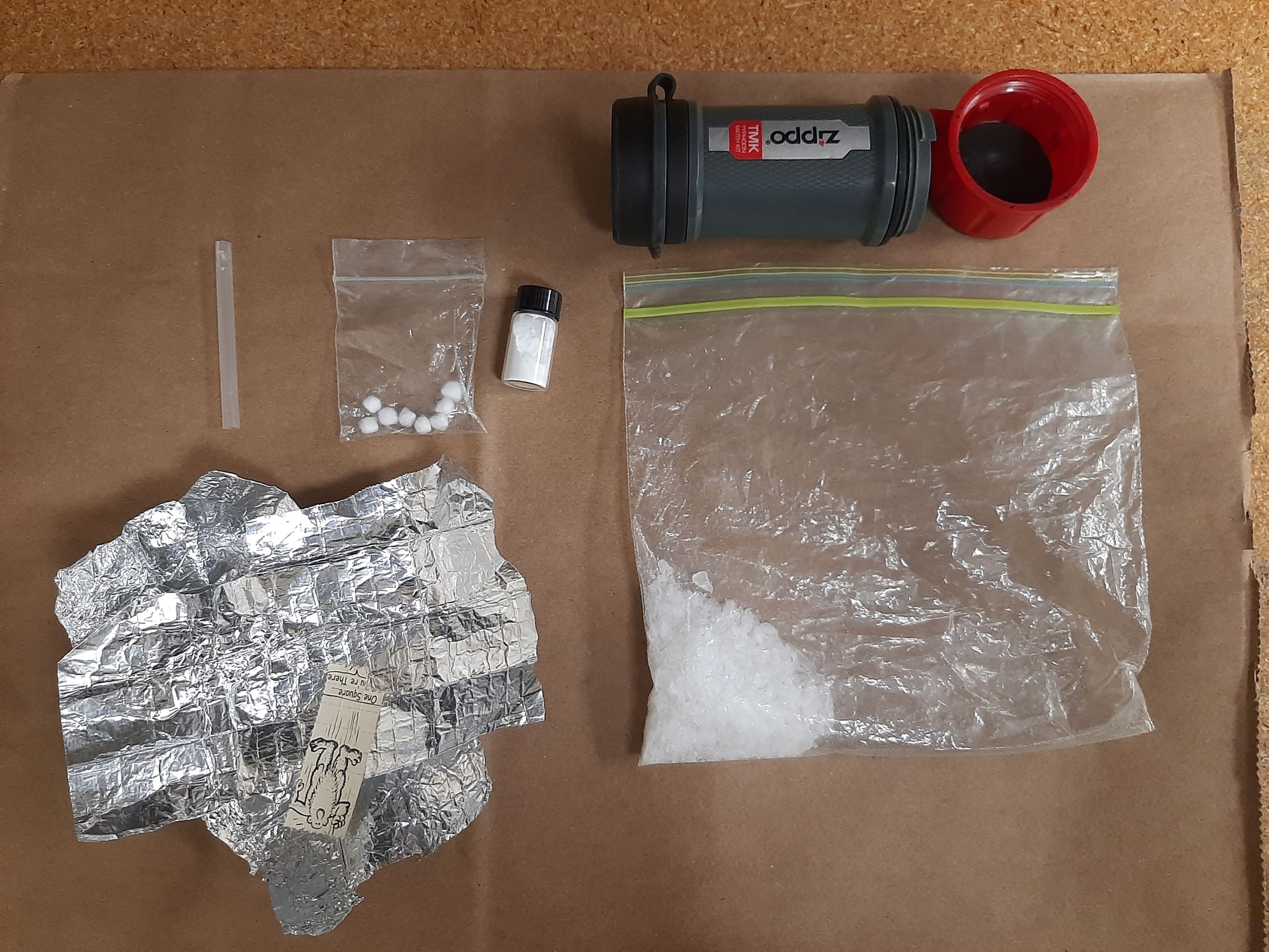 Meth ceased at a traffic stop arrest