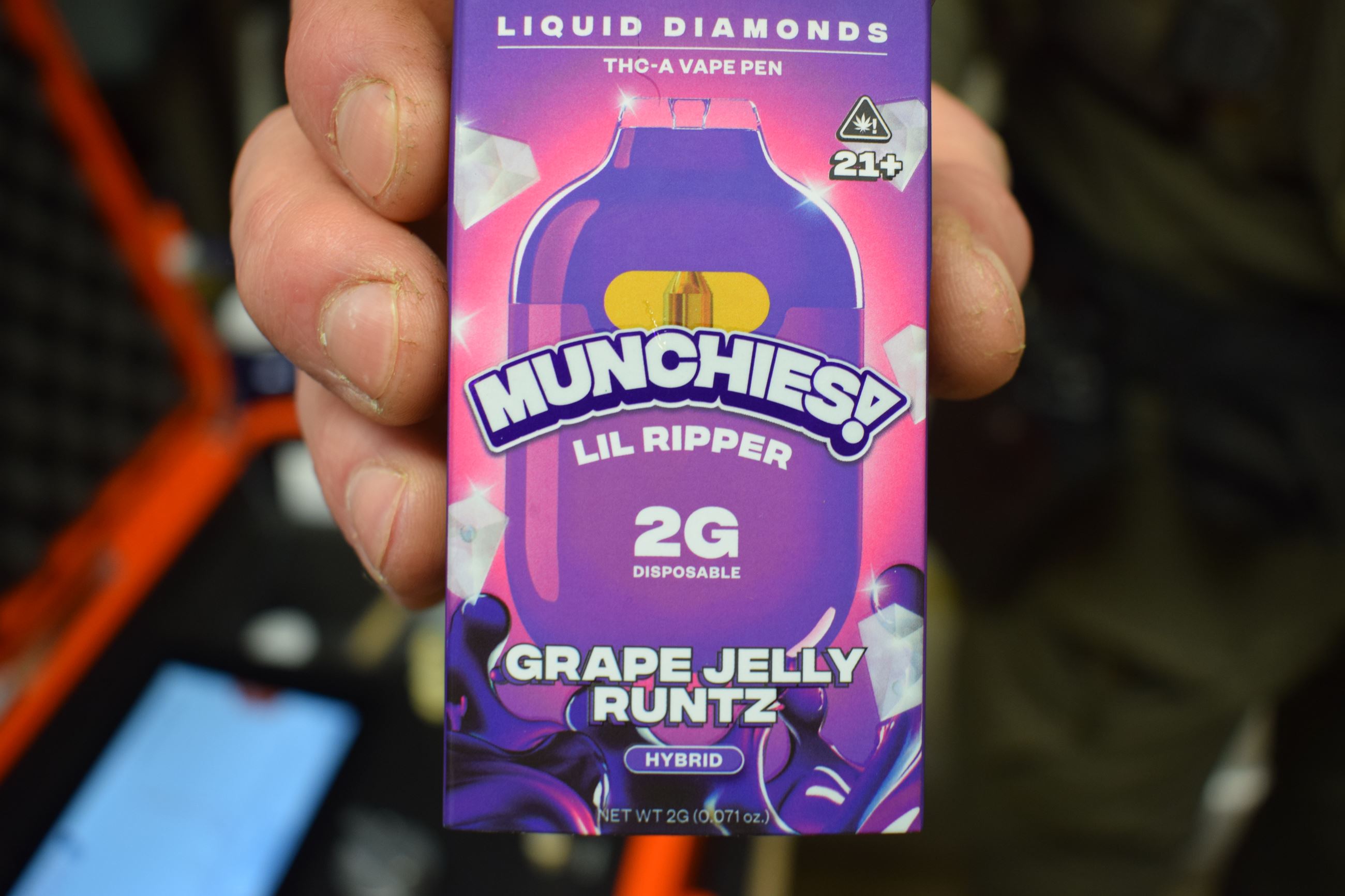 Product type seized at search warrant service