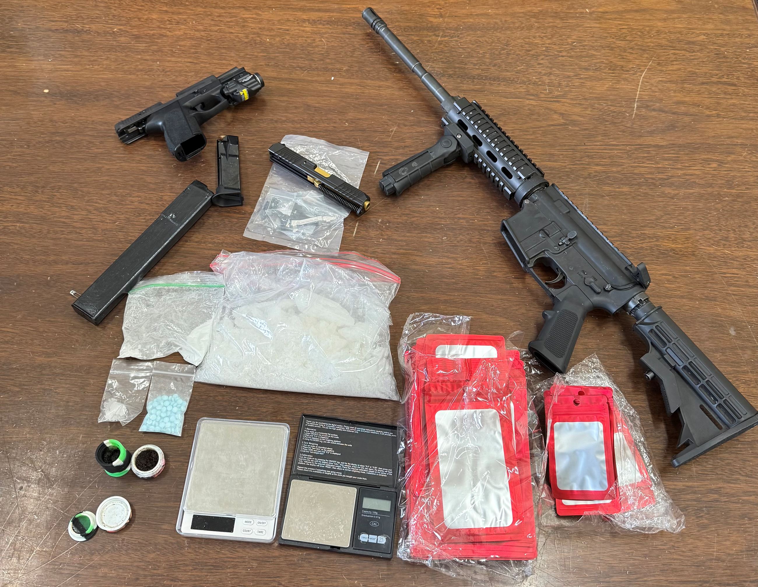 Narcotics, Scales, Firearms, Packaging Materials