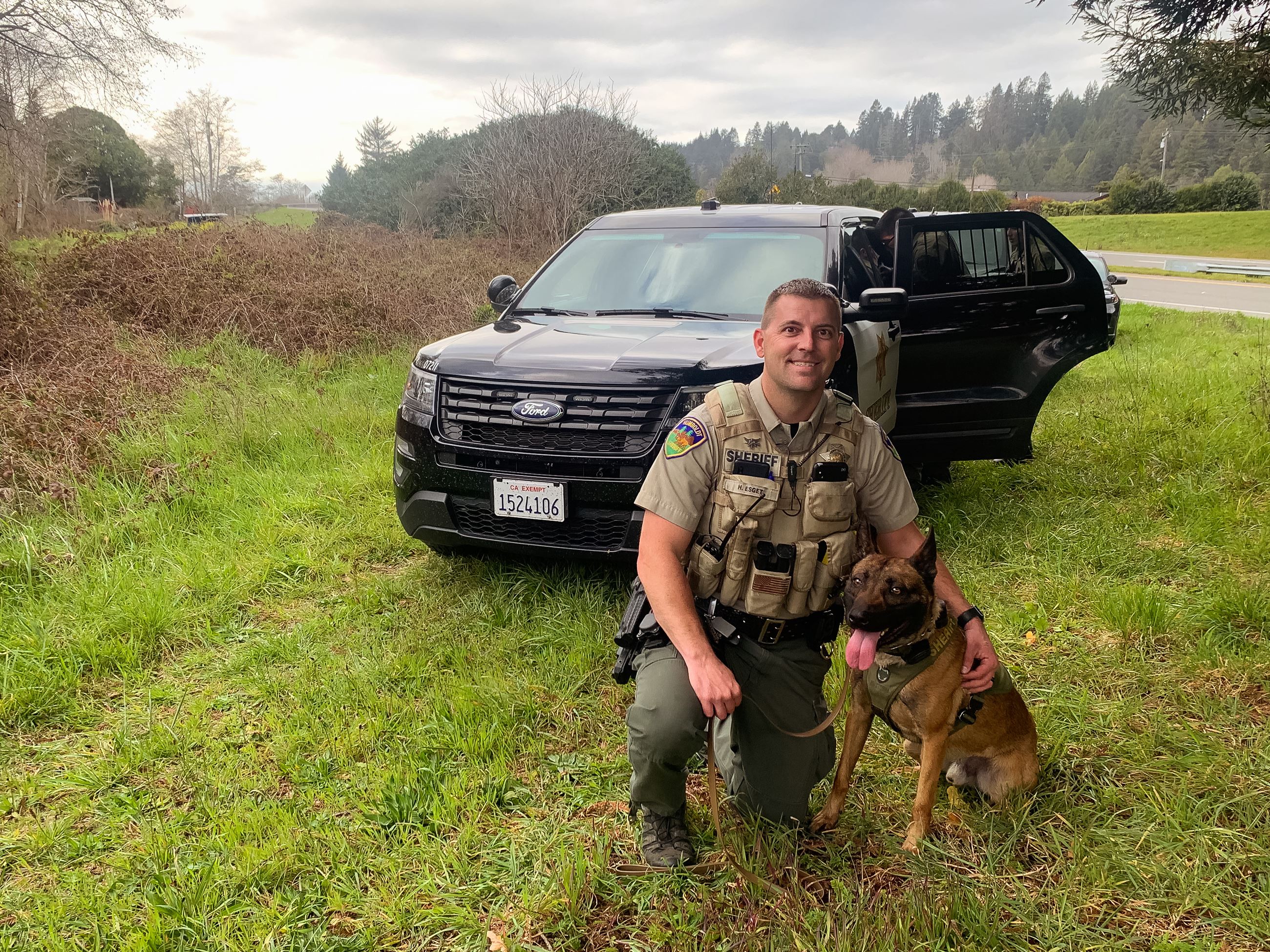 Deputy Esget with K9 “Yahtzee”