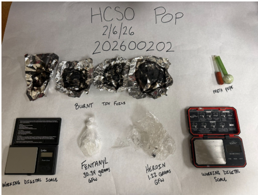 Evidence Seized(Narcotics, scales, paraphernalia) 
