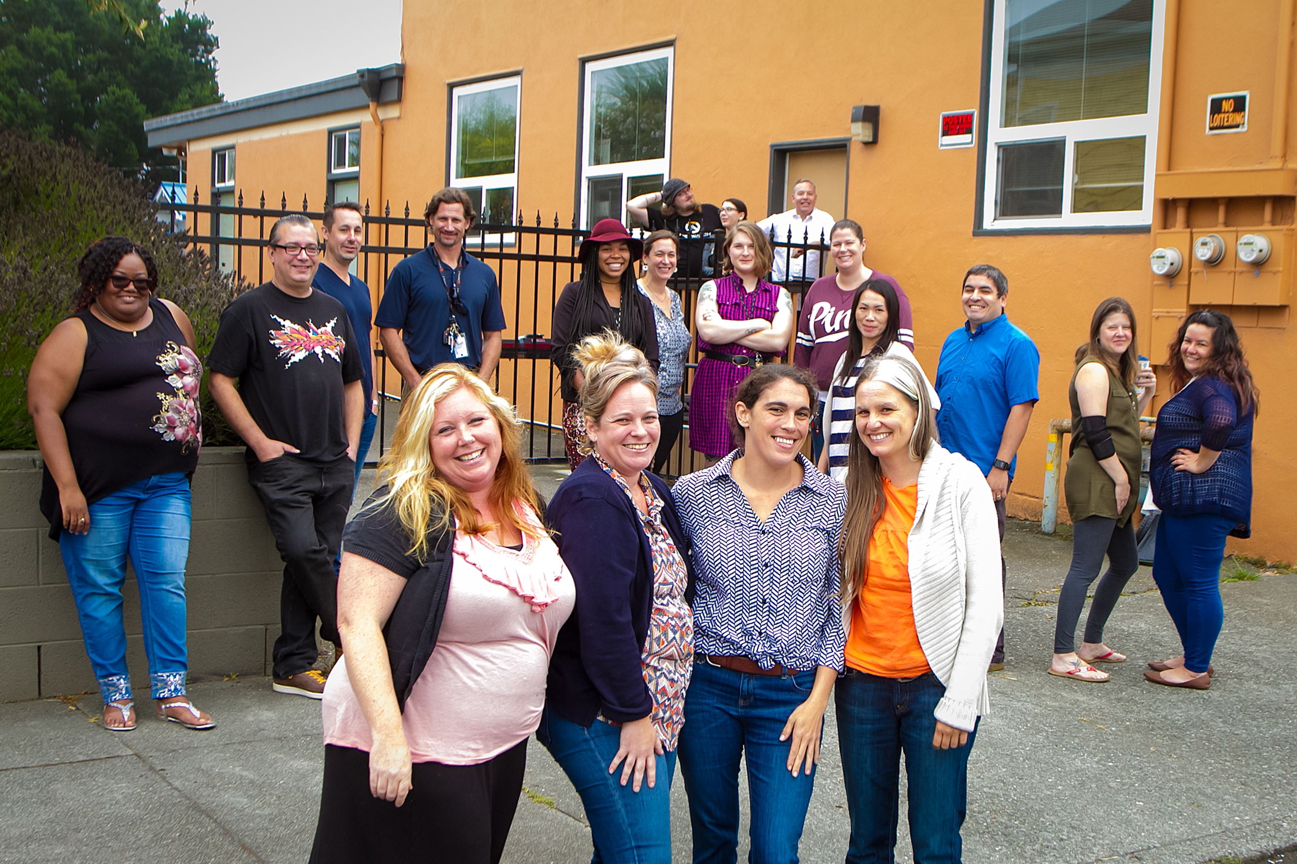 Group photo of 19 TAY staff