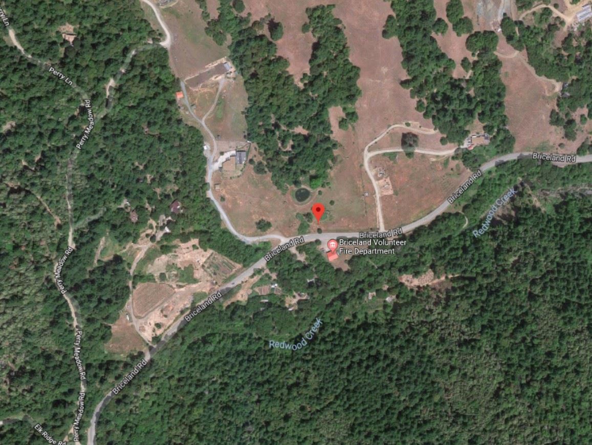 Briceland Thorne Rd Map